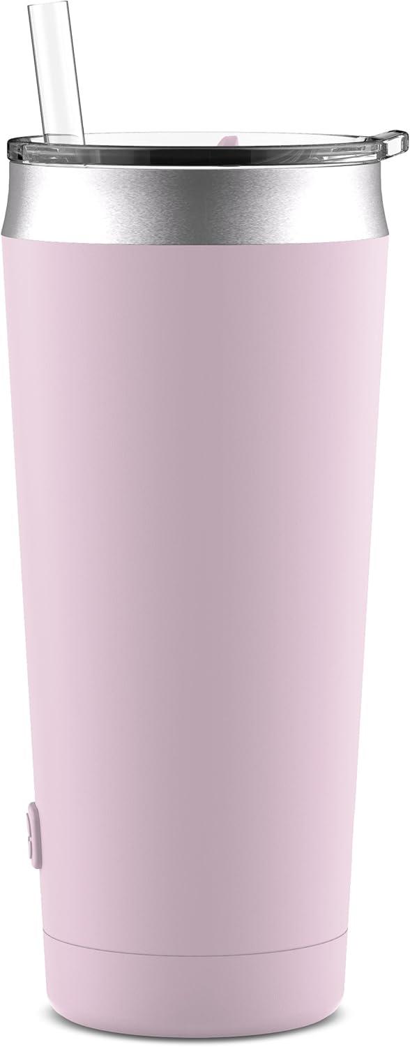 imageEllo Beacon Vacuum Insulated Stainless Steel Tumbler with Slider Lid and Optional StrawCashmere Pink