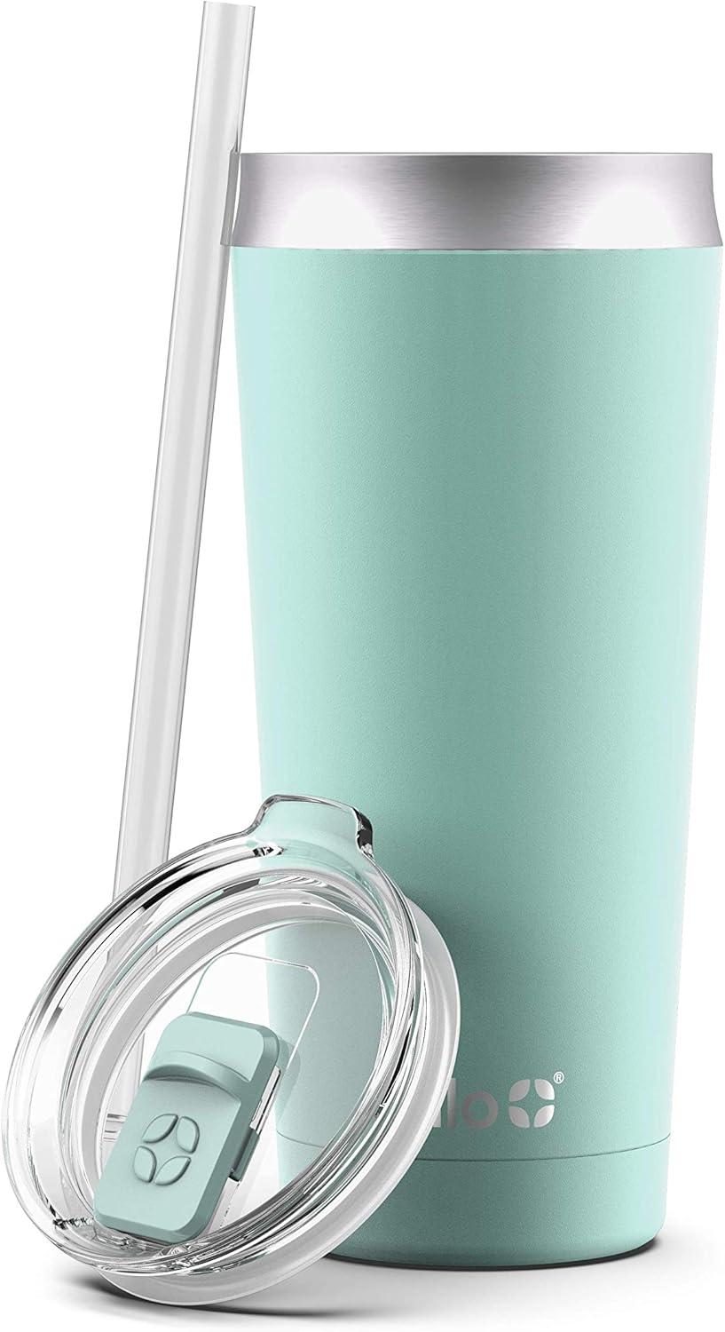 imageEllo Beacon Vacuum Insulated Stainless Steel Tumbler with Slider Lid and Optional StrawYucca