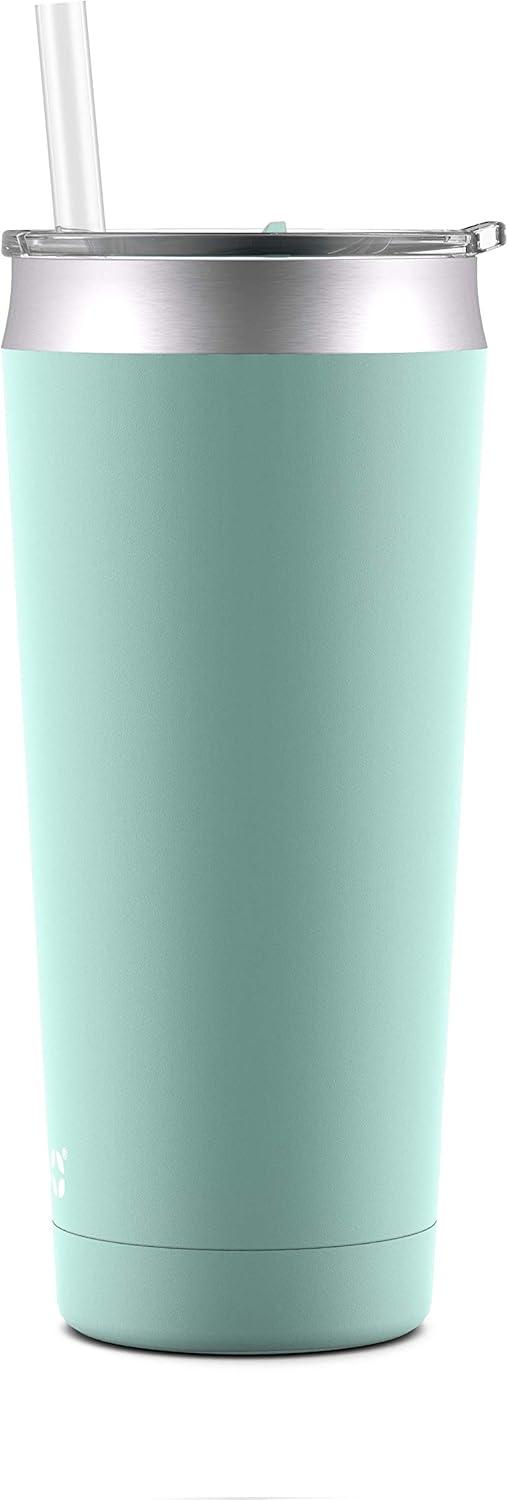 imageEllo Beacon Vacuum Insulated Stainless Steel Tumbler with Slider Lid and Optional StrawYucca
