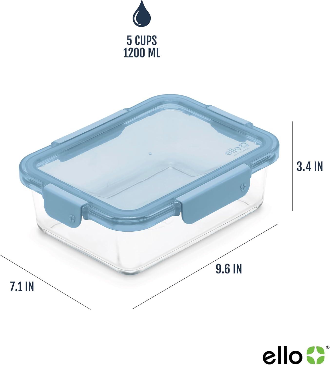 imageEllo Color Lock 3Pack 4oz Reusable Glass Condiment Containers with Screwon LeakProof Lid Perfect for Salad Dressing Sauce Dips Lunchbox Picnic BPAFree Purple RainDesert Festival