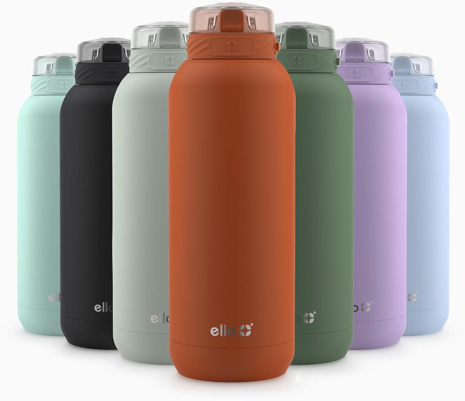 imageEllo Cooper 22oz Stainless Steel Water Bottle with Straw and Carry Handle Double Walled and Vacuum Insulated Metal Leak Proof Locking Lid with Soft Silicone Spout Reusable BPA Free AntiguaBonfire