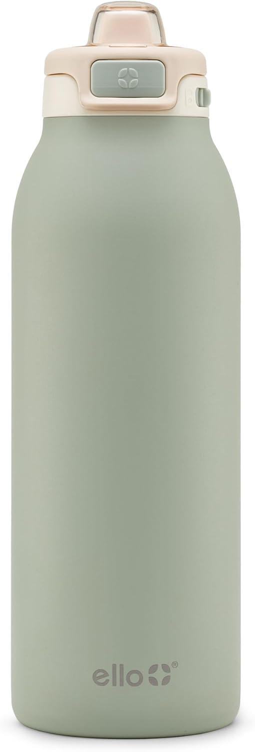 imageEllo Pop amp Fill Stainless Steel Water Bottle with Quick Fill Technology Double Walled Vacuum Insulated Metal Leak Proof Locking Lid Sip amp Chug BPA Free Holiday Gift for Him Her 22oz 32oz 40ozPistachio