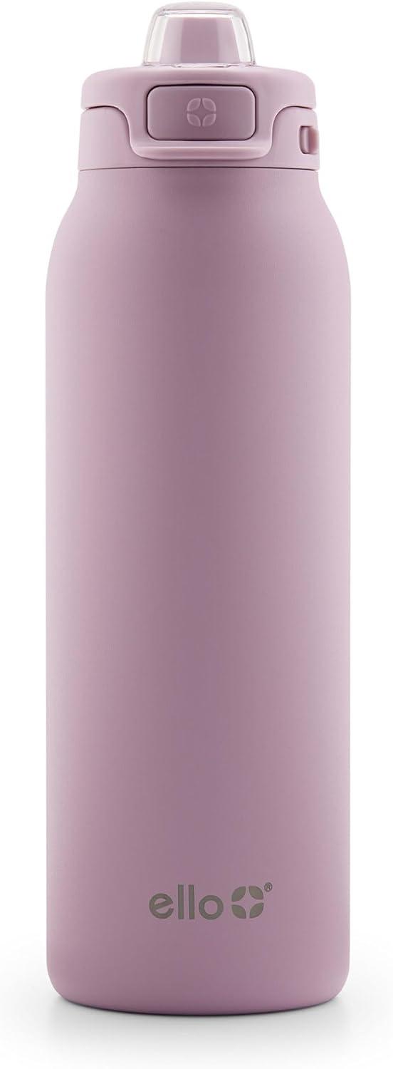 imageEllo Pop amp Fill Stainless Steel Water Bottle with Quick Fill Technology Double Walled Vacuum Insulated Metal Leak Proof Locking Lid Sip amp Chug BPA Free Holiday Gift for Him Her 22oz 32oz 40ozMauve