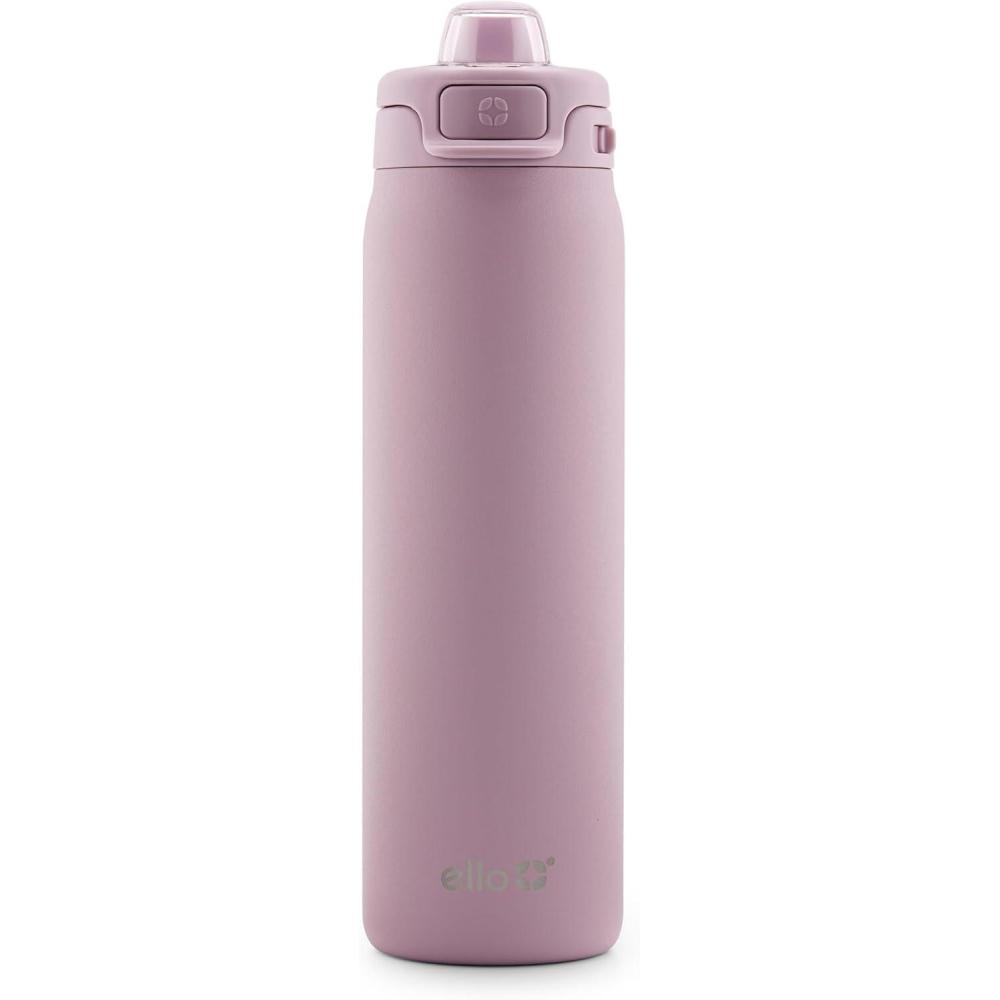 imageEllo Pop amp Fill Stainless Steel Water Bottle with Quick Fill Technology Double Walled Vacuum Insulated Metal Leak Proof Locking Lid Sip amp Chug BPA Free Holiday Gift for Him Her 22oz 32oz 40ozMauve