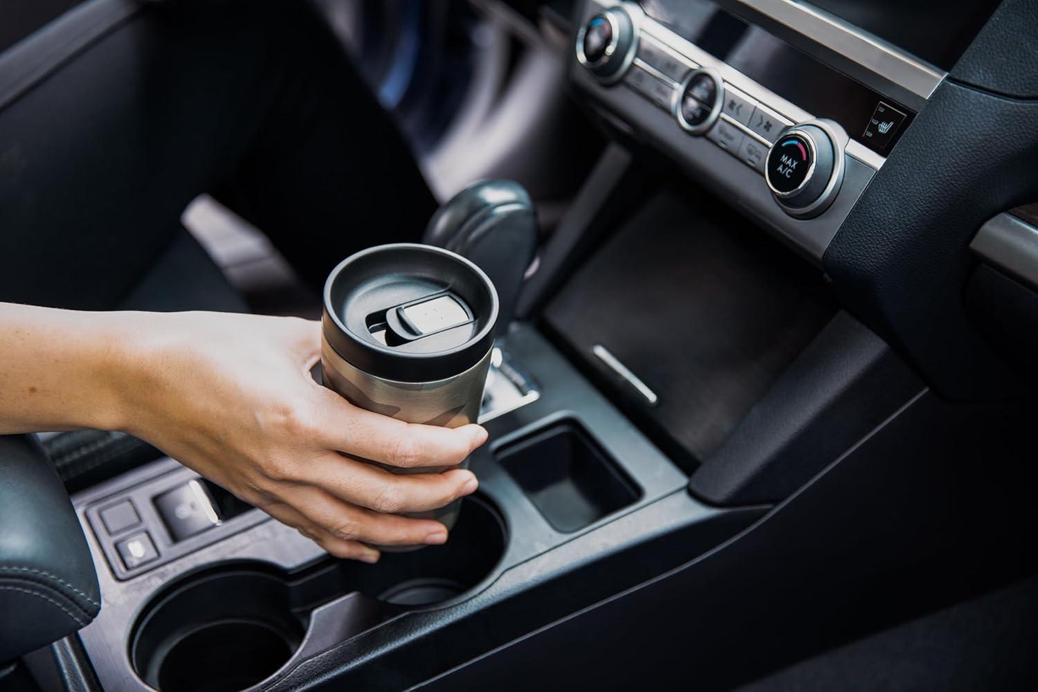 imageEllo 11oz Jones Vacuum Insulated Stainless Steel Travel Mug LeakProof Slider Lid Keeps Hot for 5 Hours Perfect for Coffee or Tea BPAFree TumblerMarble