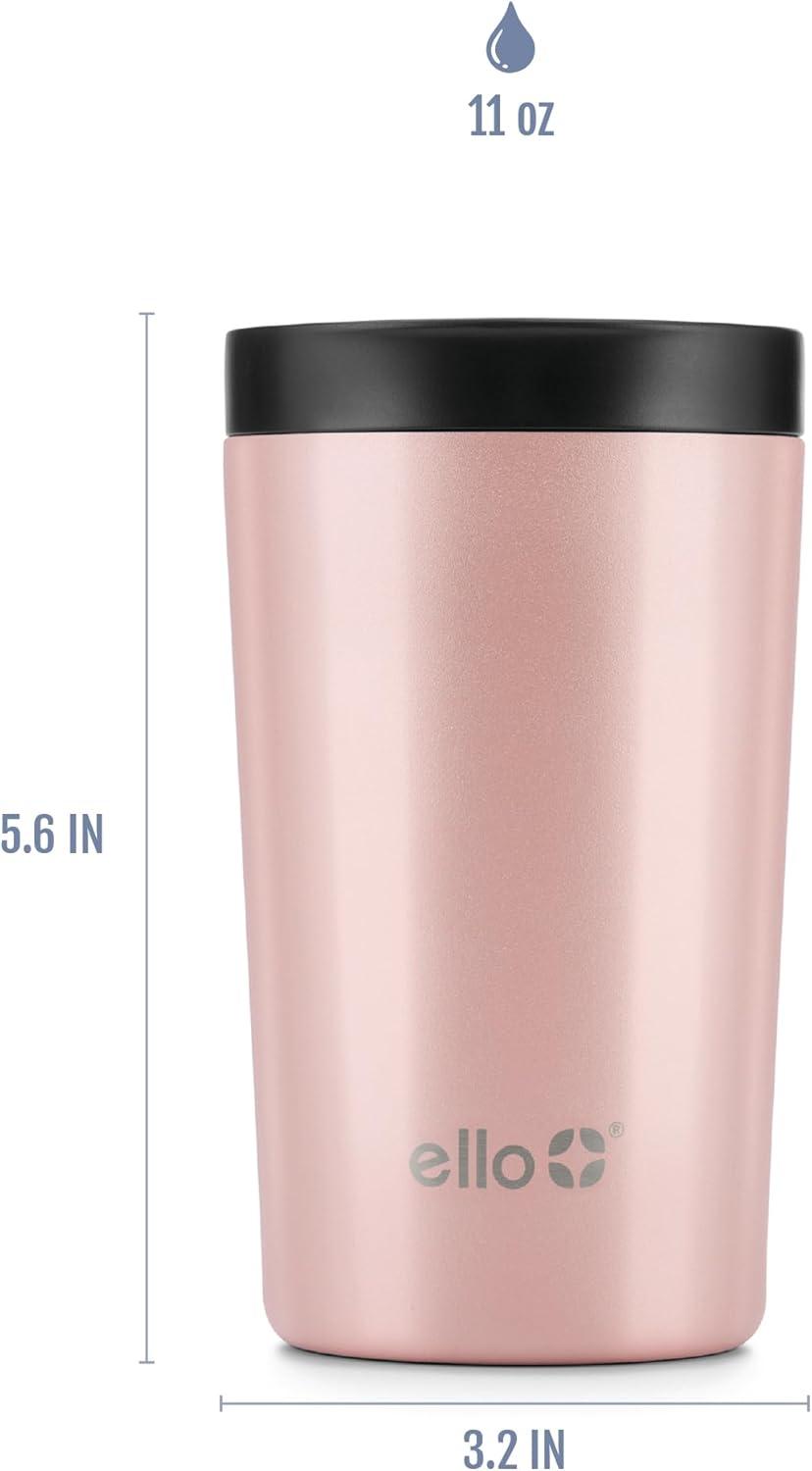 imageEllo Jones Stainless Steel Travel Coffee Mug Travel Tea Mug 11oz RosegoldRosegold