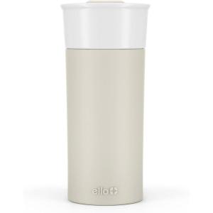 Ello Ogden 16oz Ceramic Travel Mug with Splash-Resistant Slider Lid and Protective Silicone Sleeve, Perfect for Coffee or Tea, BPA-Free, Dishwasher Safe, Teal(Mineral)