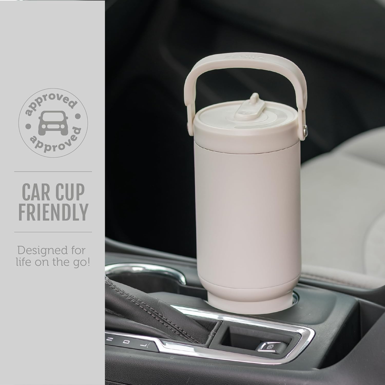 image:imageEllo Oasis Go 32oz Tumbler with Top Handle and Retracting Straw Reusable Insulated Stainless Steel Cup 100 Leakproof Water Bottle 24 Hours Cold Cup Holder Friendly For Travel JadeglowOne In a Melon