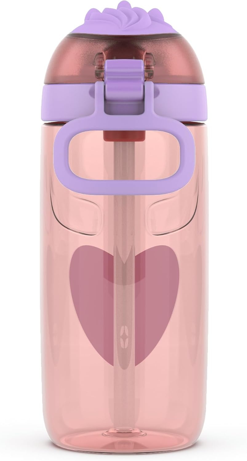 image:imageEllo Ellies 12oz Stainless Steel Leakproof Kids Water Bottle Firetruck Insulated kids water bottle with straw leakproof locking lid carry handle and stainless steel fun design for schoolUnicorn