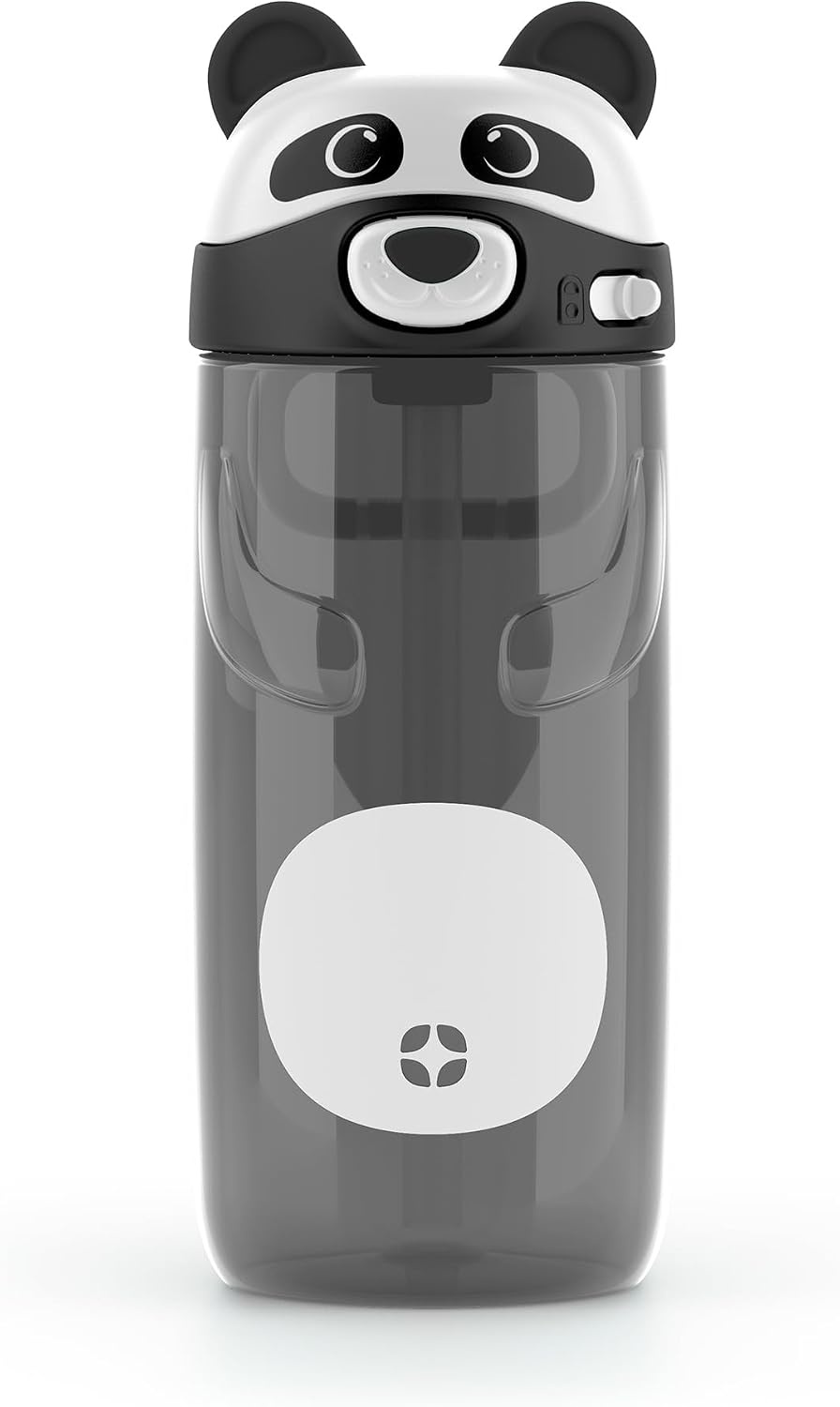 image:imageEllo Ellies 12oz Stainless Steel Leakproof Kids Water Bottle Firetruck Insulated kids water bottle with straw leakproof locking lid carry handle and stainless steel fun design for schoolPanda
