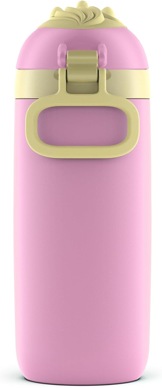 image:imageEllo Ellies 12oz Stainless Steel Leakproof Kids Water Bottle Firetruck Insulated kids water bottle with straw leakproof locking lid carry handle and stainless steel fun design for schoolUnicorn