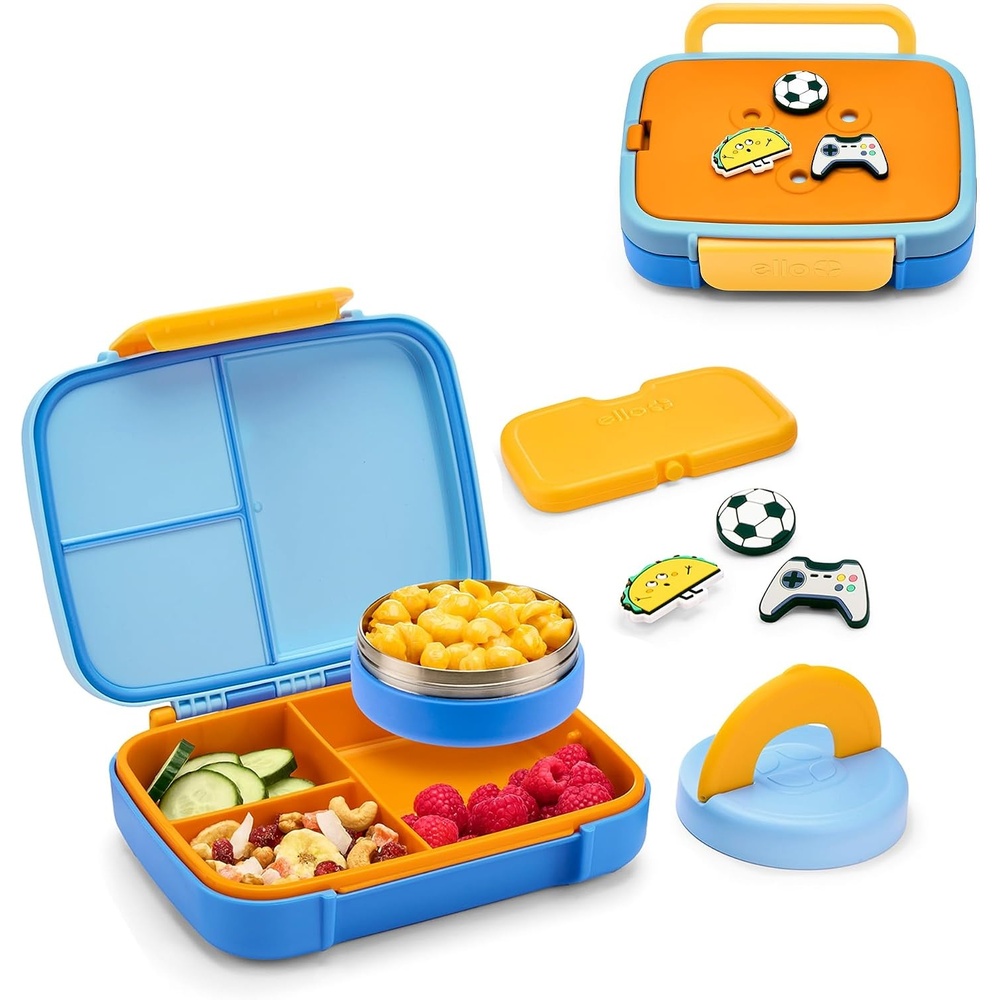 image:imageEllo Benni Kids Bento Lunch Box with Insulated Food Jar amp Ice Pack Wave RiderWave Rider