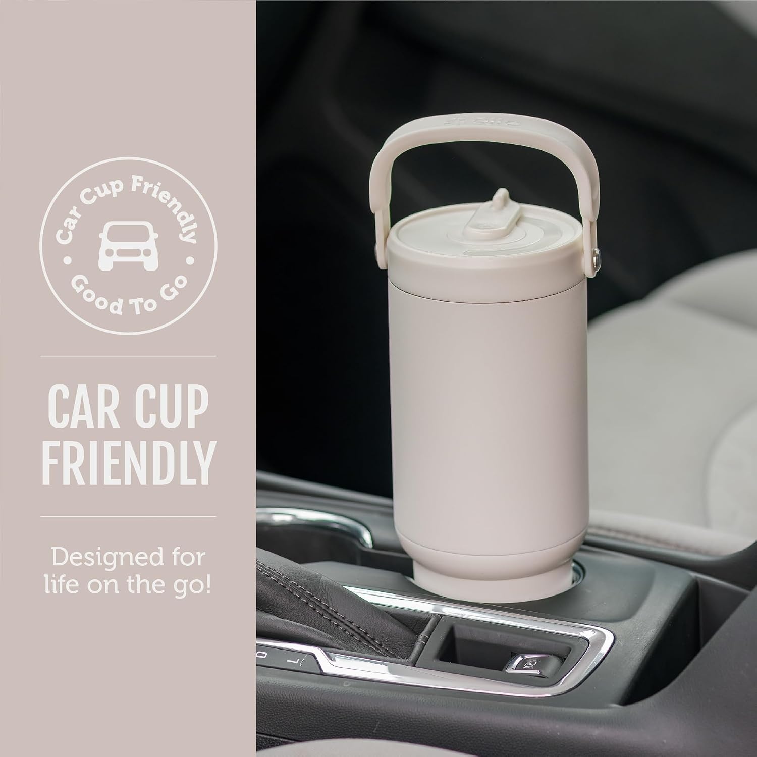 image:imageEllo Oasis Go 32oz Tumbler with Top Handle and Retracting Straw Reusable Insulated Stainless Steel Cup 100 Leakproof Water Bottle 24 Hours Cold Cup Holder Friendly For Travel Red VelvetWild Dot