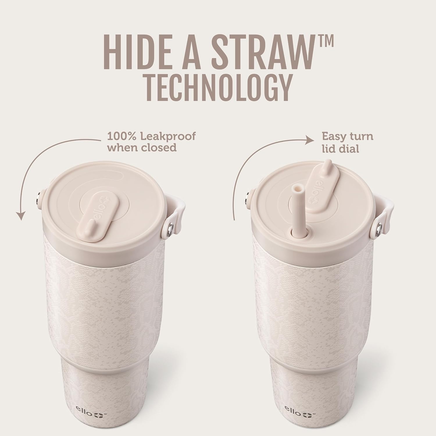 image:imageEllo Oasis Go 32oz Tumbler with Top Handle and Retracting Straw Reusable Insulated Stainless Steel Cup 100 Leakproof Water Bottle 24 Hours Cold Cup Holder Friendly For Travel Red VelvetPython