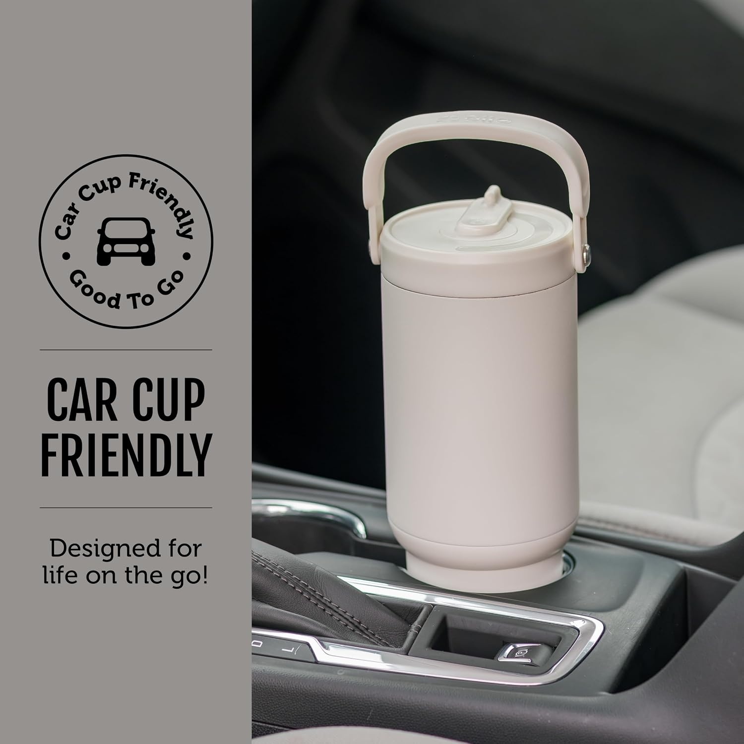 image:imageEllo Oasis Go 32oz Tumbler with Top Handle and Retracting Straw Reusable Insulated Stainless Steel Cup 100 Leakproof Water Bottle 24 Hours Cold Cup Holder Friendly For Travel Black LaceNocturnal Bat
