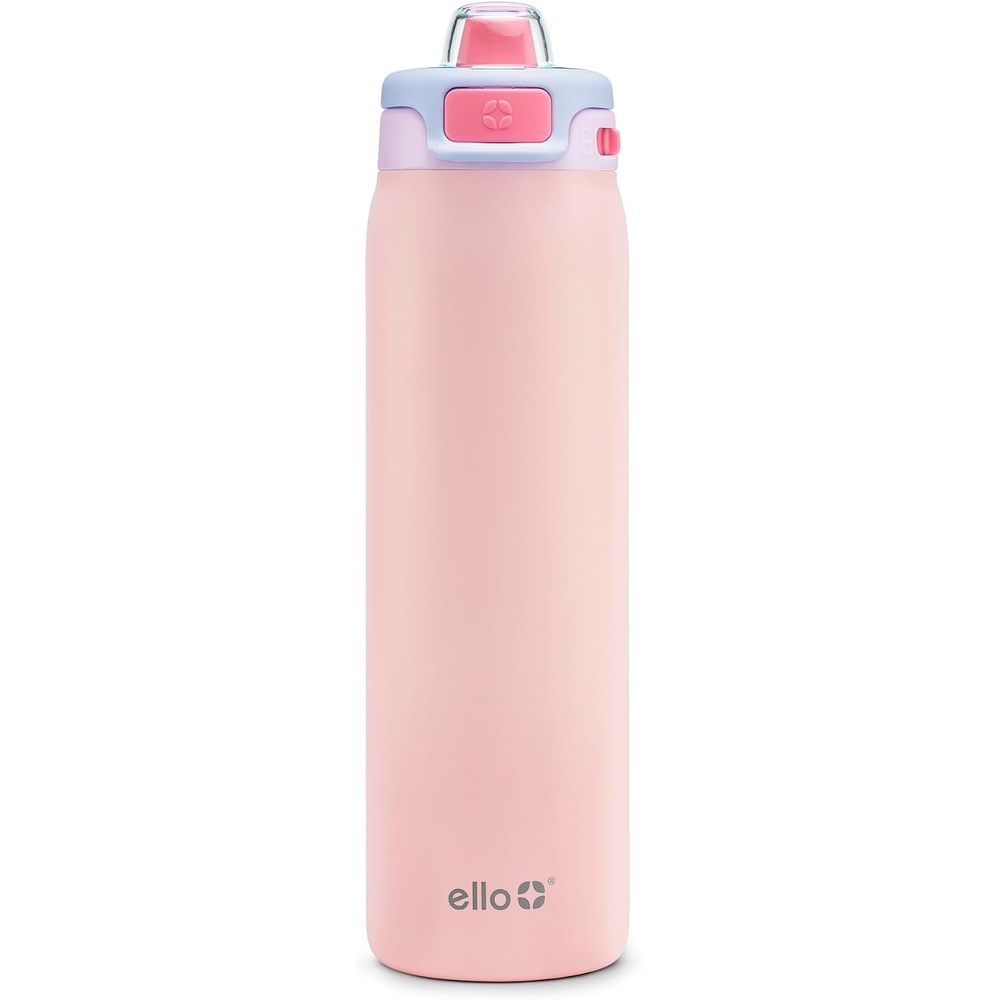 image:imageEllo Pop amp Fill Insulated Stainless Steel Water Bottle with Quick Fill Lid Leakproof Locking Sip or Chug Spout BPAFree Double Wall Vacuum Insulated for Sports Travel amp School 22oz  32oz  40ozHeavenly Hues
