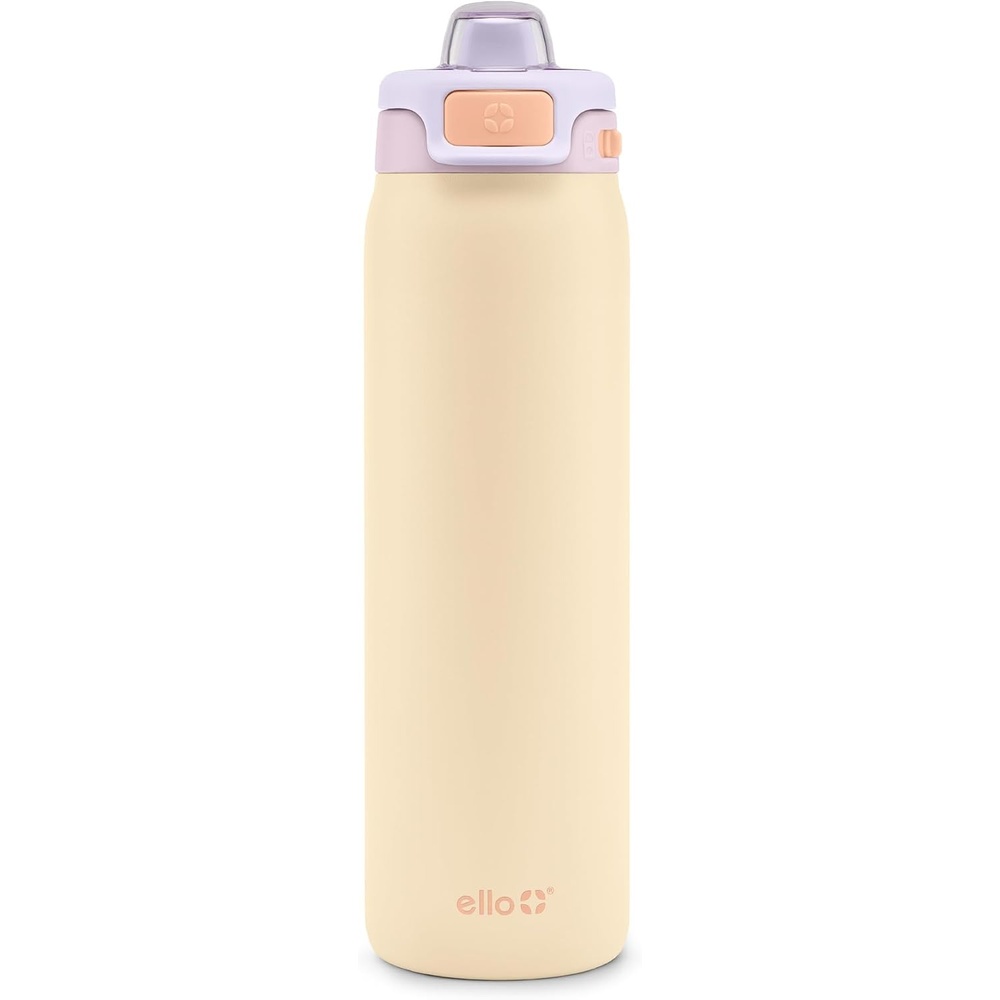image:imageEllo Pop amp Fill Insulated Stainless Steel Water Bottle with Quick Fill Lid Leakproof Locking Sip or Chug Spout BPAFree Double Wall Vacuum Insulated for Sports Travel amp School 22oz  32oz  40ozPastel Paradise