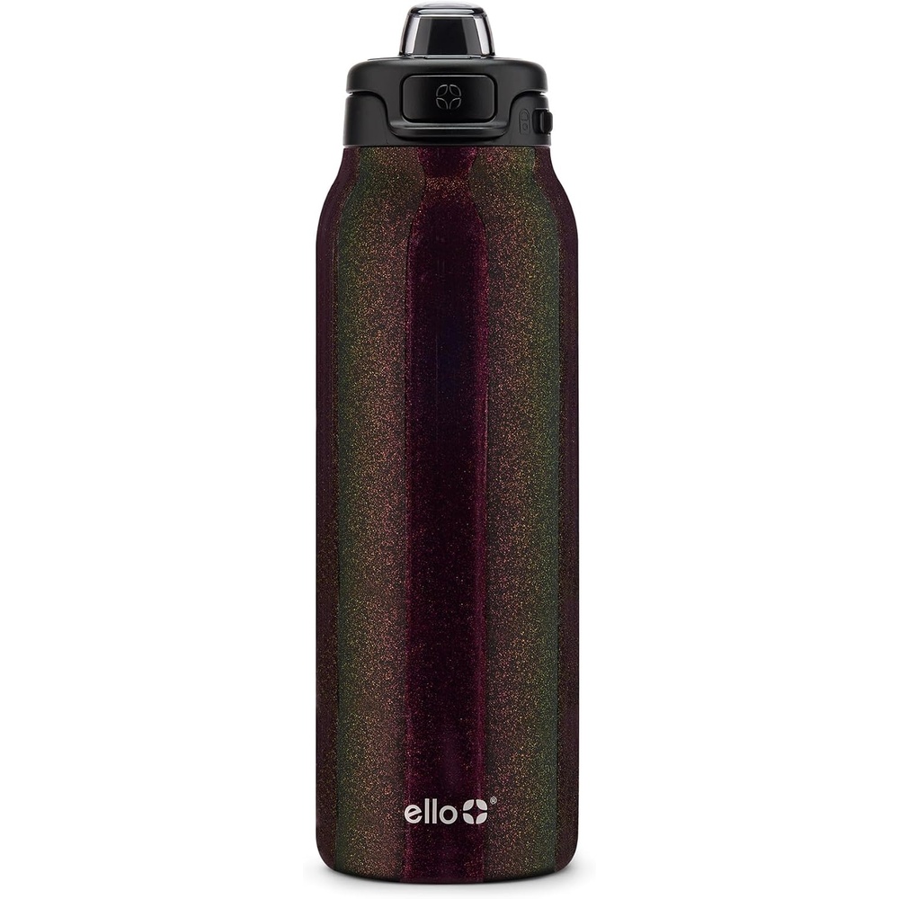 image:imageEllo Pop amp Fill Insulated Stainless Steel Water Bottle with Quick Fill Lid Leakproof Locking Sip or Chug Spout BPAFree Double Wall Vacuum Insulated for Sports Travel amp School 22oz  32oz  40ozMoonstone