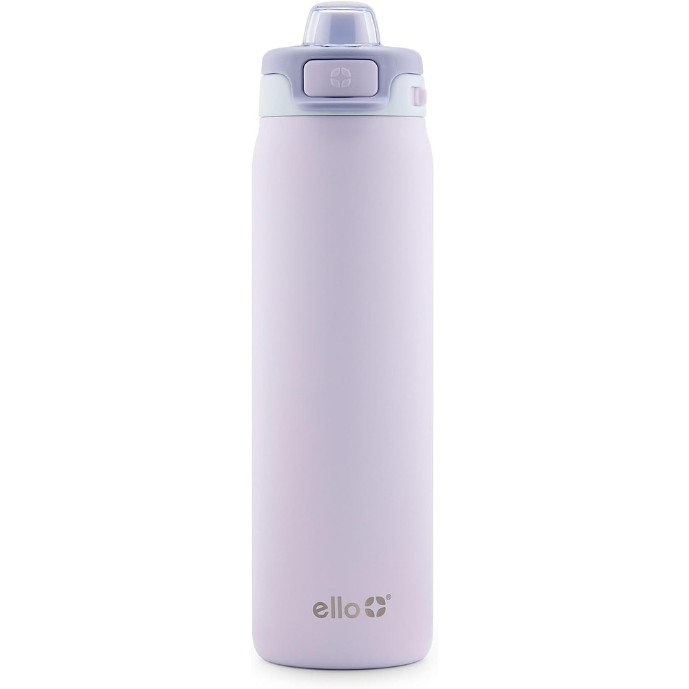 image:imageEllo Pop amp Fill Insulated Stainless Steel Water Bottle with Quick Fill Lid Leakproof Locking Sip or Chug Spout BPAFree Double Wall Vacuum Insulated for Sports Travel amp School 22oz  32oz  40ozAurora
