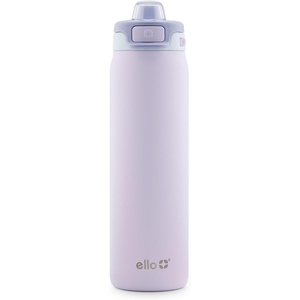 Ello Pop & Fill Insulated Stainless Steel Water Bottle with Quick Fill Lid, Leakproof Locking, Sip or Chug Spout, BPA-Free, Double Wall Vacuum Insulated for Sports, Travel & School- 22oz / 32oz / 40oz(Aurora)