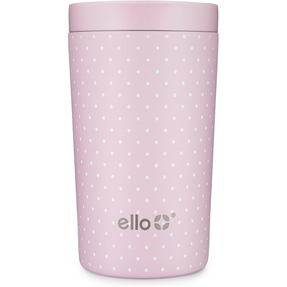 image:imageEllo Jones 11oz Vacuum Insulated Stainless Steel Travel Mug Tiny Dot BlushTiny Dot Blush